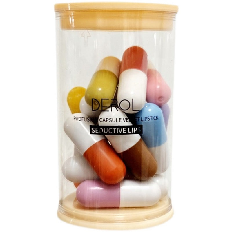 Mini Capsule Lipstick Set – Velvet Finish (16 Pieces)